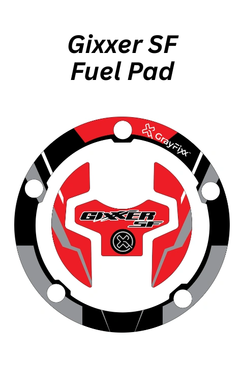 Gixxer SF Fuel Pad | Premium 3D Gel Fuel Pad, Pack of 1